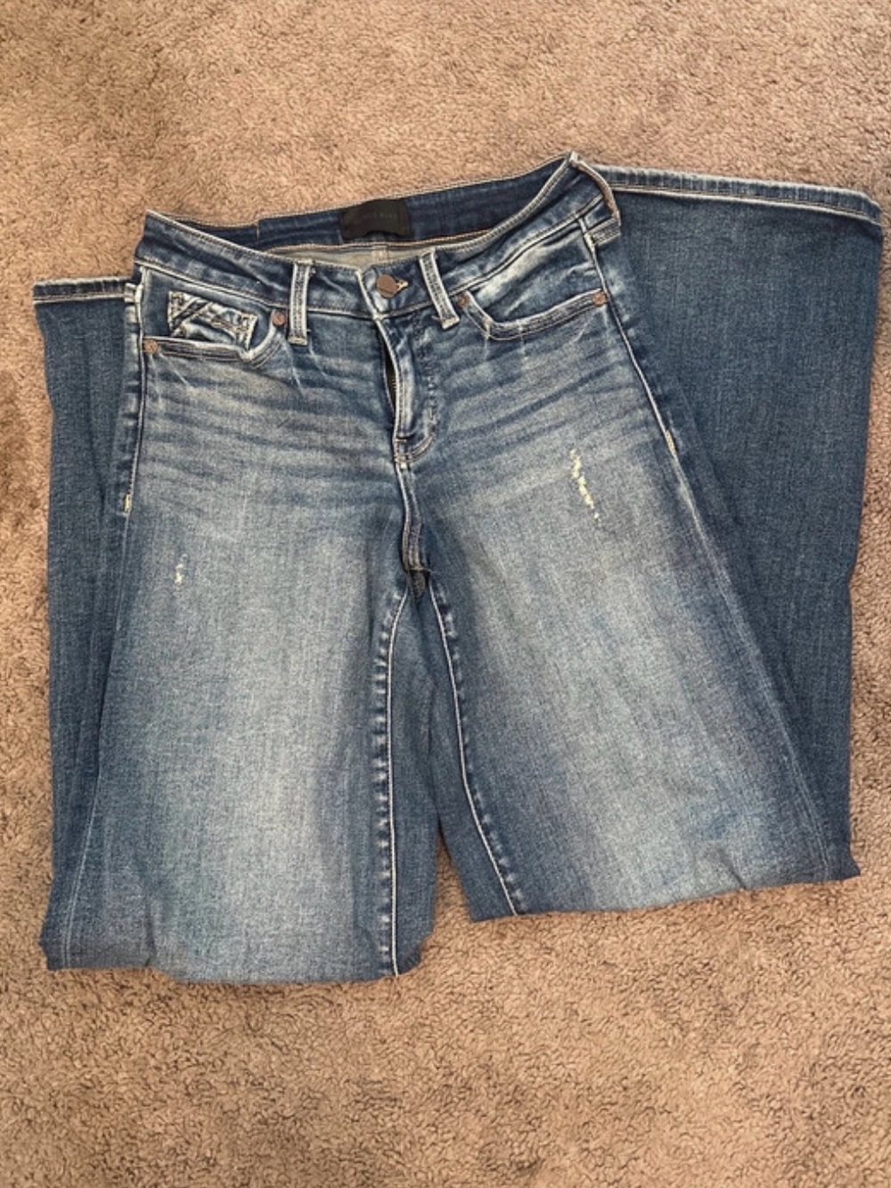 Buckle Black Wide Leg Jeans